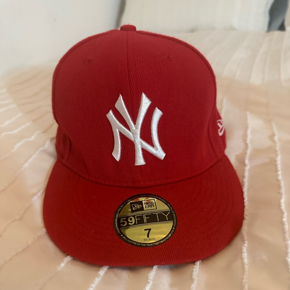 New era red New York Yankees baseball cap